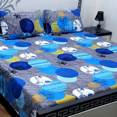 3 Pcs Cotton Sateen Bedsheet