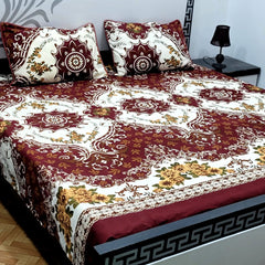 3 Pcs Cotton Sateen Bedsheet