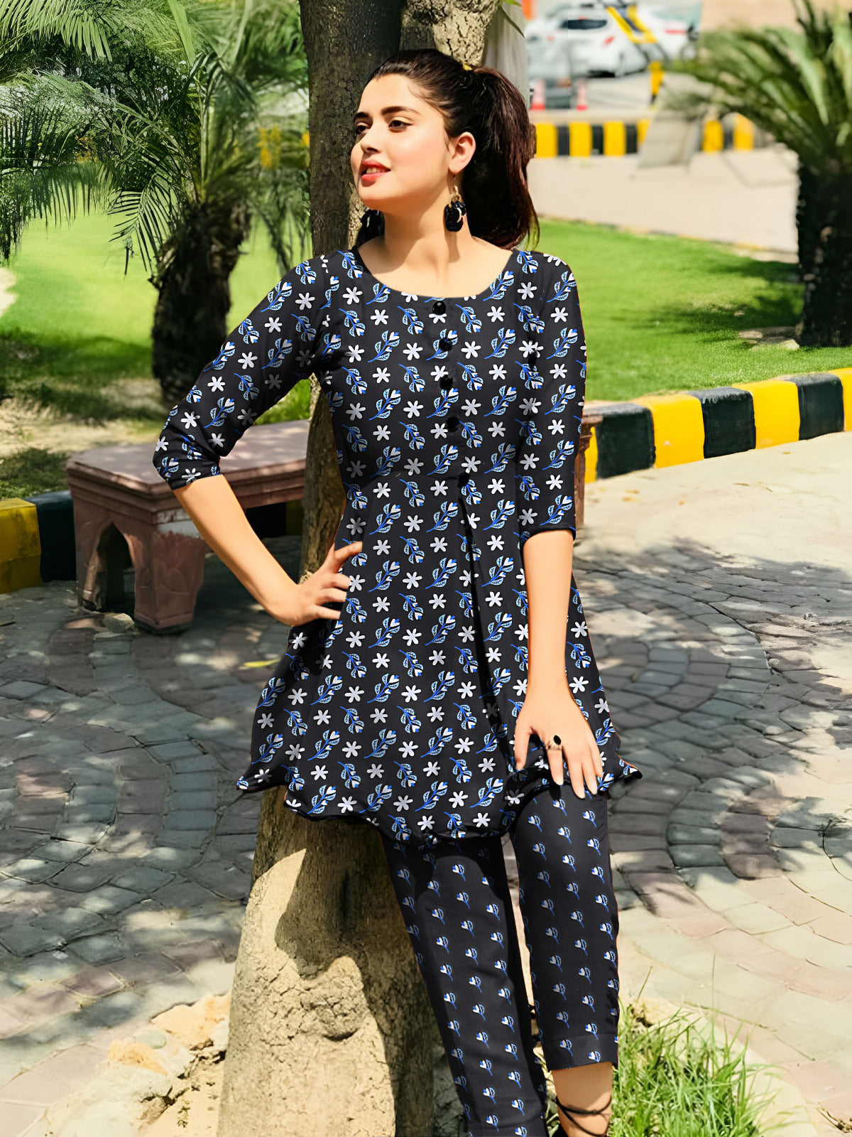 2 Pcs Unstitched Digital Print Suit AKS-038