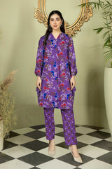 2 Pcs Unstitched Digital Print Suit AKS-009