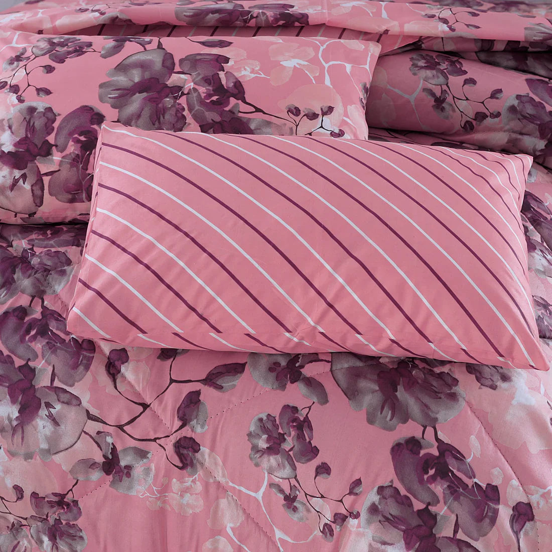 Double Bed 6 pc Winter Razai Set (Heavy Filling) RZ-17