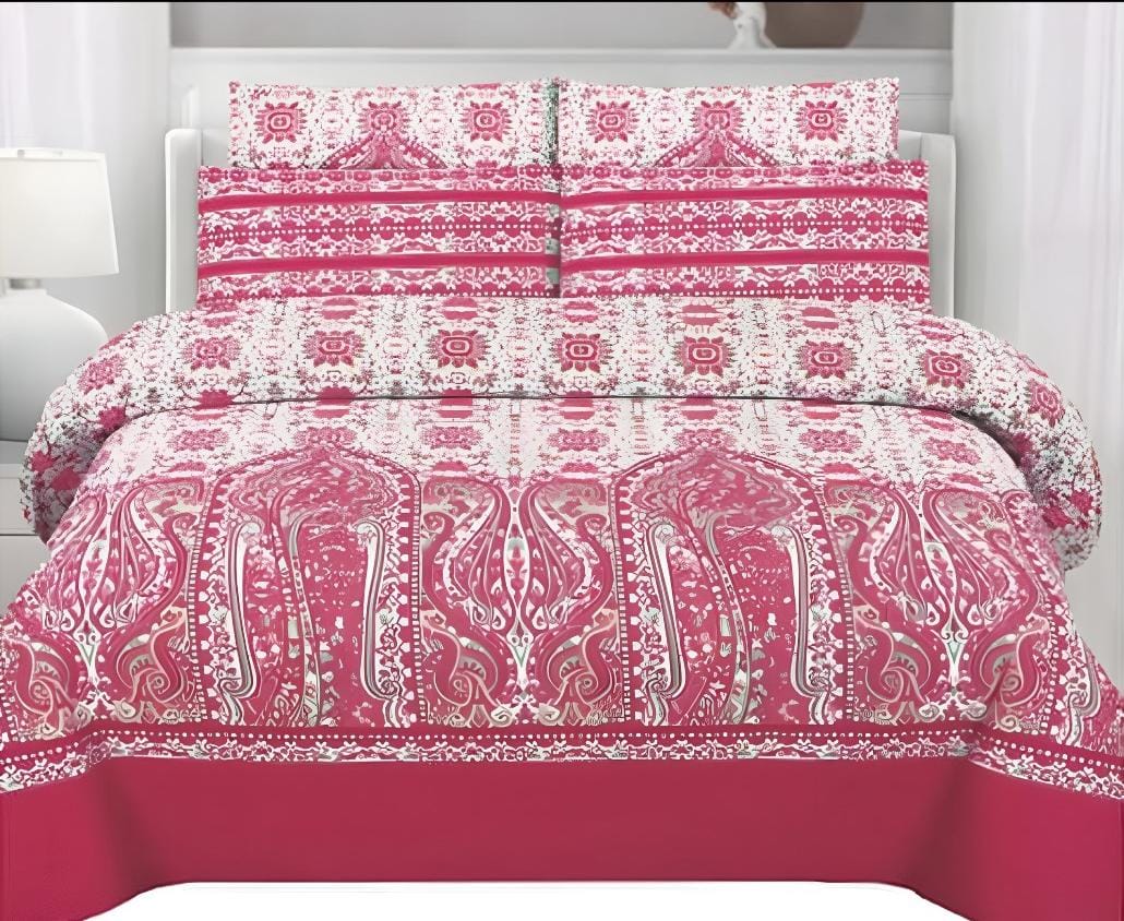 Double Bed 6 pc Winter Razai Set (Heavy Filling) RZ-21