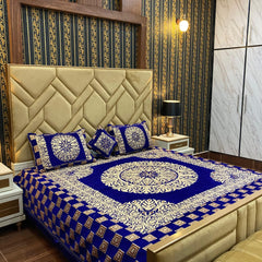 Velvet Bridal Bedsheet Set-4 Pcs 07