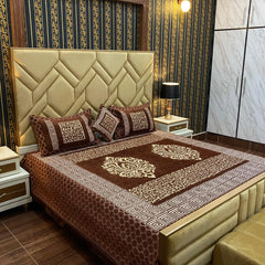 Velvet Bridal Bedsheet Set-4 Pcs 12