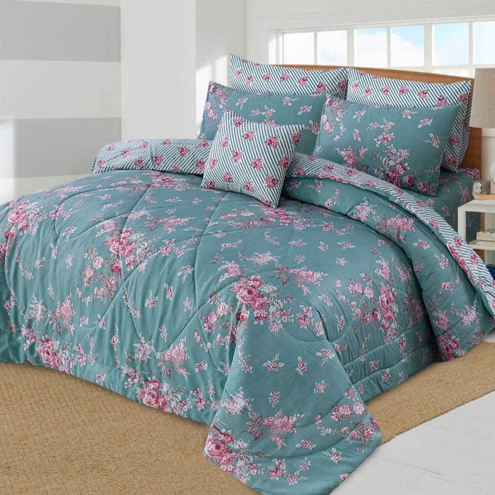 7 Pcs Comforter Set DZ-68 ( light weight filling )
