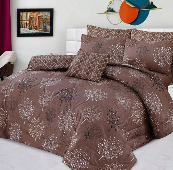 7 Pcs Comforter Set DZ-85 ( light weight filling )