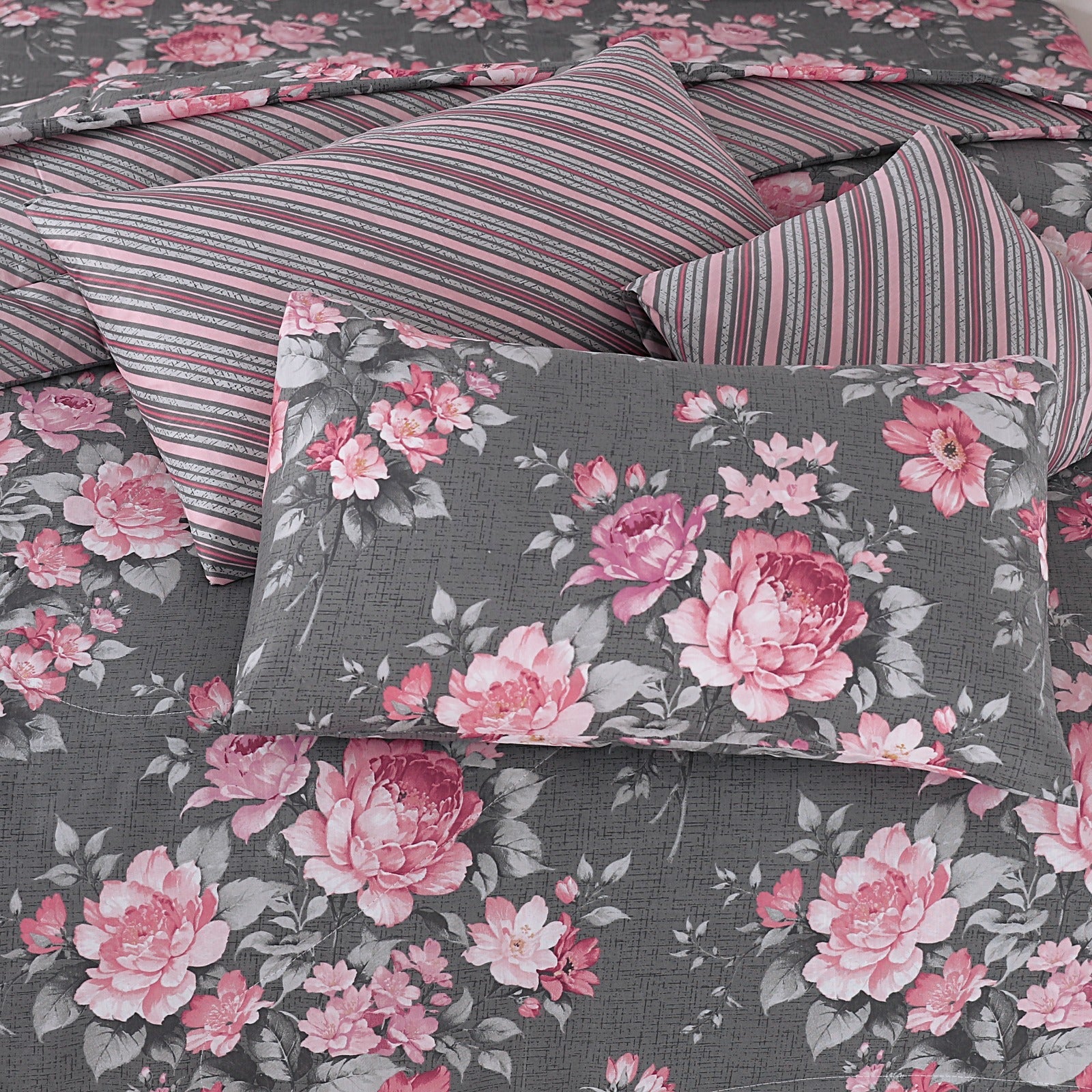 7 Pcs Comforter Set DZ-82 ( light weight filling )