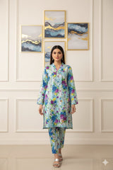2 Pcs Unstitched Digital Print Suit J-0625