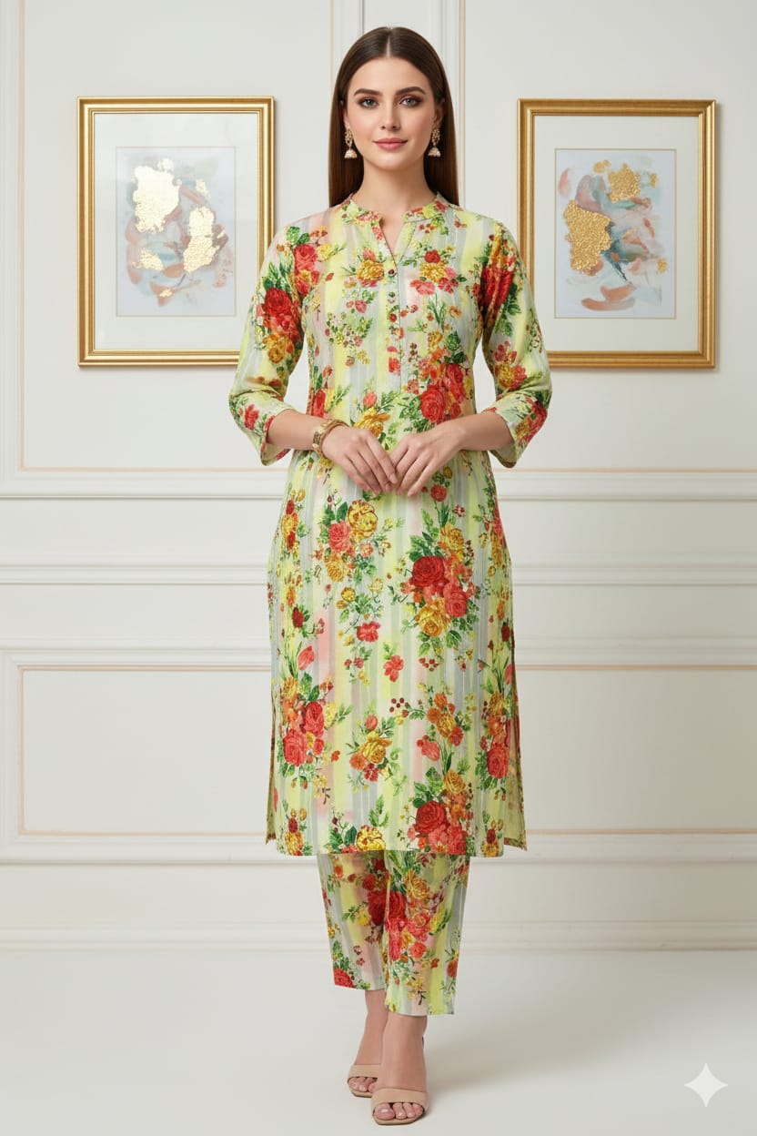 2 Pcs Unstitched Digital Print Suit J-0598