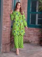 2 Pcs Unstitched Digital Print Suit AKS-029