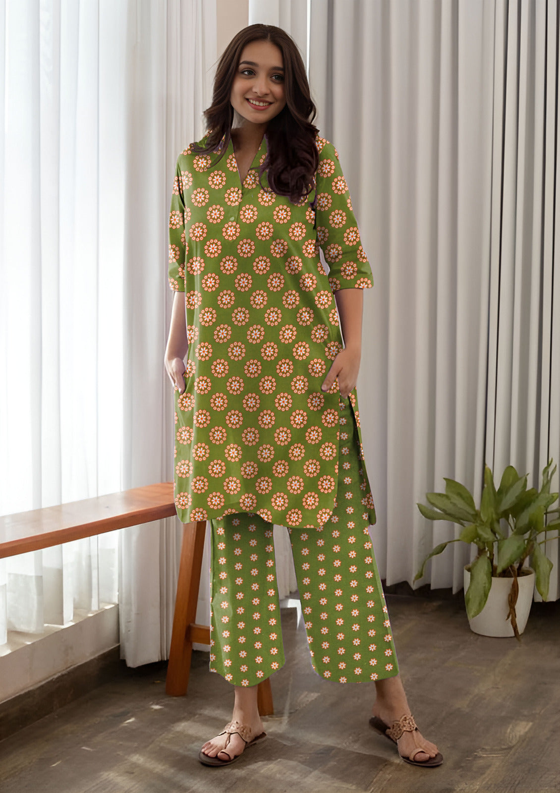 2 Pcs Unstitched Digital Print Suit AKS-027
