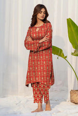 2 Pcs Unstitched Digital Print Suit AKS-012