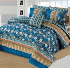 7 Pcs Comforter Set DZ-87 ( light weight filling )