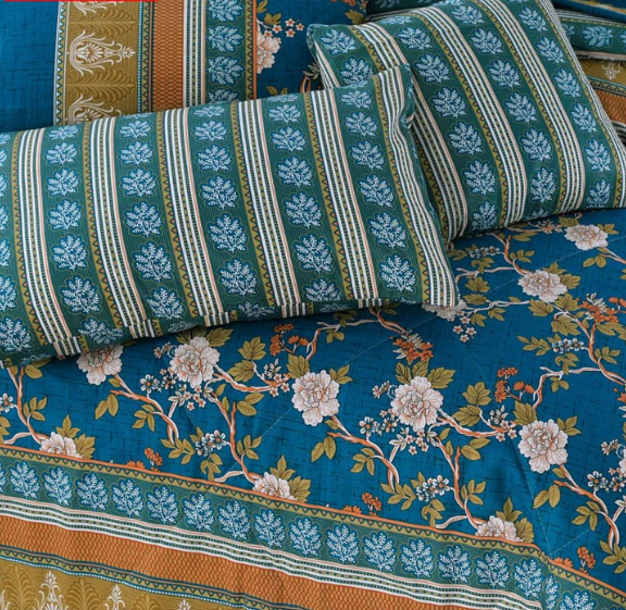 7 Pcs Comforter Set DZ-87 ( light weight filling )