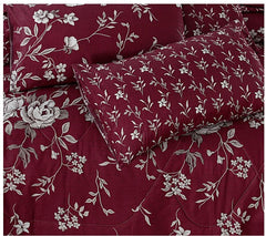 7 Pcs Comforter Set-36-redin