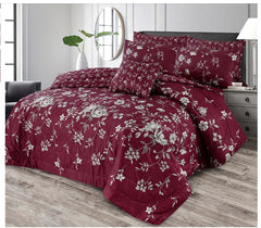 7 Pcs Comforter Set-36-redin